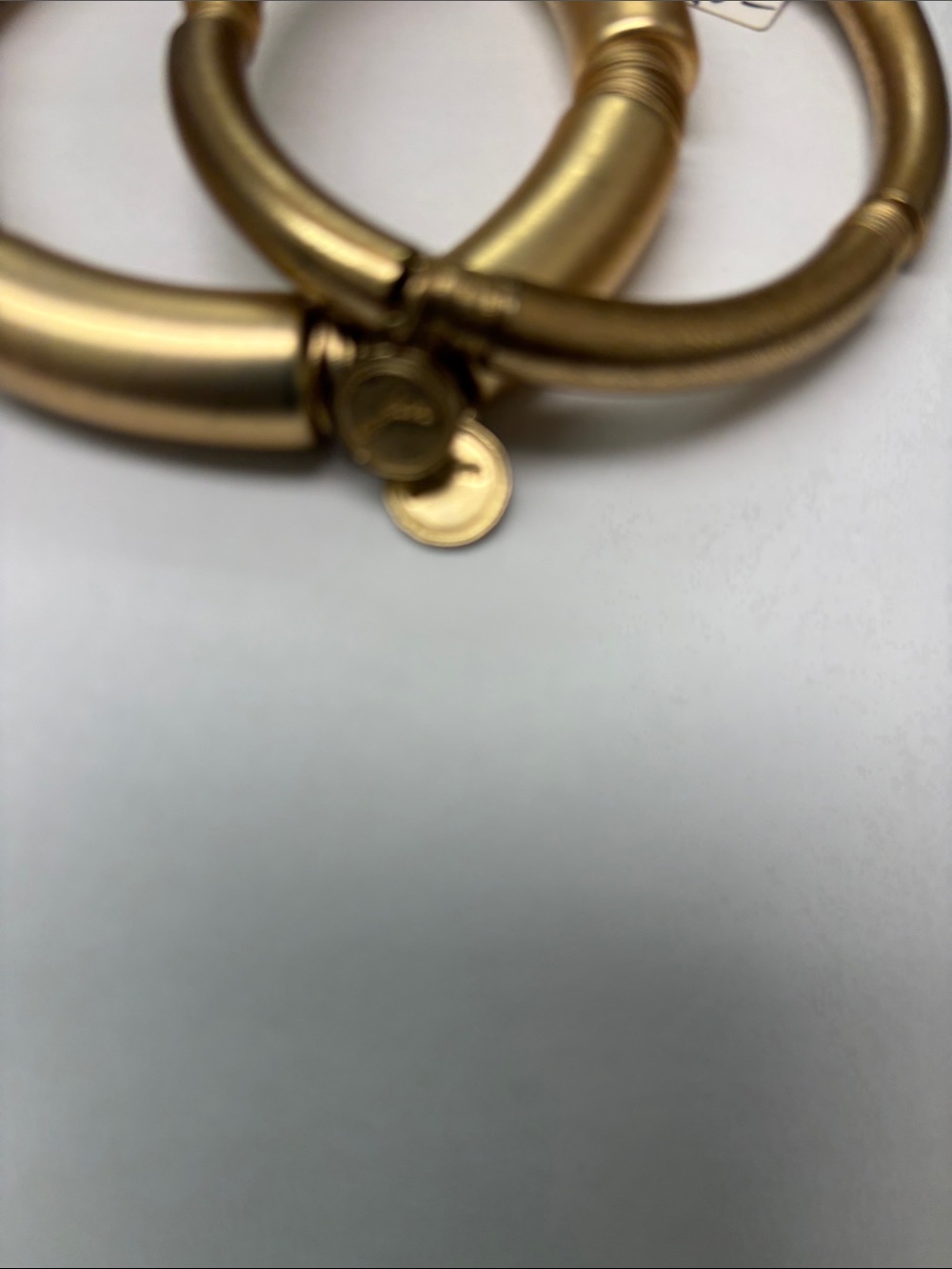 Jane Marie Gold Tube Wrap Accent Bangle Bracelet - Women's Jewelry - Picture 3 of 8